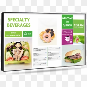 Digital Menu Boards Ok1 - Flyer, HD Png Download - menu board png