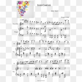 Song Of Time Flute Sheet Music, HD Png Download - free confetti png
