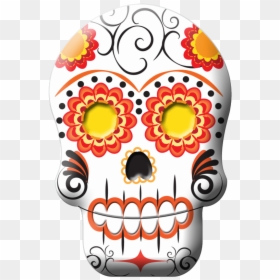 Calavera Skull Clip Art - Candy Corn Sugar Skull, HD Png Download - sugar skulls png