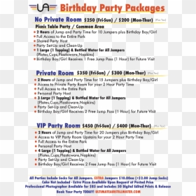 Ultimate Air Trampoline Park - Fun Things To Do For A Birthday, HD Png Download - party table png