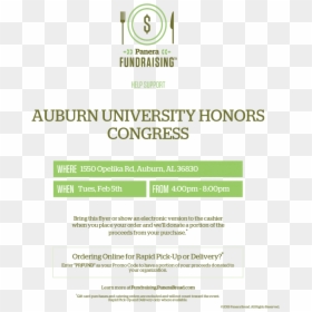 Honors Congress Panera Fundraiser Flyer - Panera Promo Code 2019, HD Png Download - panera bread png