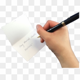 Paper, HD Png Download - writing hand with pen png