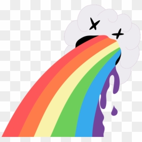 #rainbow #barf #rain #dead #cloud #snapchat #freetoedit - Rainbow Vomit Png, Transparent Png - snapchat rainbow png