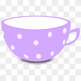 Purple Tea Cup Clip Art, HD Png Download - teacup drawing png