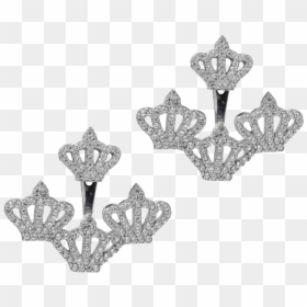 Crown Earcuff Earrings - Tiara, HD Png Download - silver tiara png
