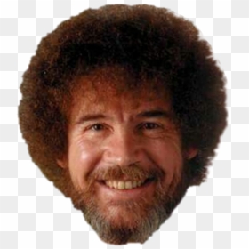 Transparent Wig Clipart - Bob Ross, HD Png Download - bob ross afro png