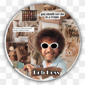 #freetoedit For My Friend @moon Editxx 😂😂🤪💞 #bobrey - Bob Ross, HD Png Download - bob ross afro png
