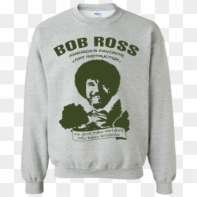 Bob Ross Ls,hoodie,sweatshirt Teeever Ls Ultra Cotton, HD Png Download - bob ross afro png