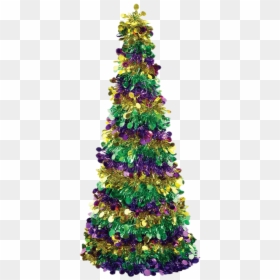 Tinsel Christmas Tree Png Hd - Christmas Tree, Transparent Png - christmas tinsel png