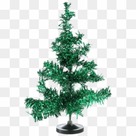 Tinsel Christmas Tree Transparent Images Png - Green Tinsel Tree, Png Download - christmas tinsel png
