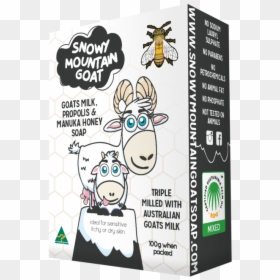 100g Australian Goats Milk Propolis And Manuka Honey - Cartoon, HD Png Download - mountain goat png