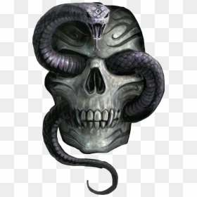 #skull #snake #snakeskull #skullandsnake #snakeandskull - Tatuajes De Calaveras Vibora, HD Png Download - snake skeleton png
