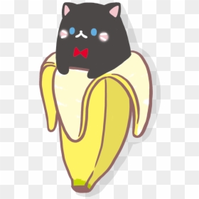 Bananya Wikia - Black Bananya, HD Png Download - black cat ears png