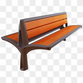 Double Wooden Bench3d View"  Class="mw 100 Mh 100 Pol - Bench, HD Png Download - wooden bench png