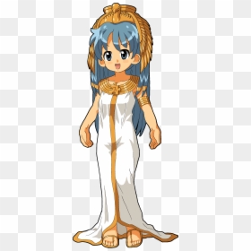 Wikipe Tan In Cleopatra Style Costume - Cleopatra Anime Png, Transparent Png - hair bangs png