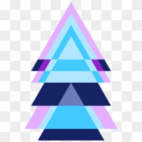 Triangle, HD Png Download - purple triangle png