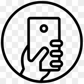 Hand Iphone Smartphone Touch Phone Mobile - Iphone Hand Icon, HD Png Download - iphone in hand png