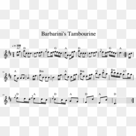 Short Flute Sheet Music, HD Png Download - tambourine png