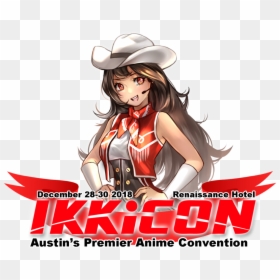 Picture - Ikkicon Logo, HD Png Download - anime christmas hat png