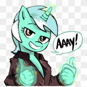 Transparent Grin Clipart - Mlp Lyra Thumbs Up, HD Png Download - cyanide and happiness png