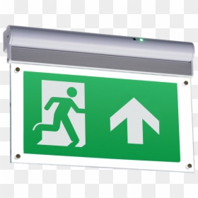 230v Ip20 Wall Or Ceiling Mounted Led Emergency Exit - Hanging Emergency Exit Sign, HD Png Download - green street sign png