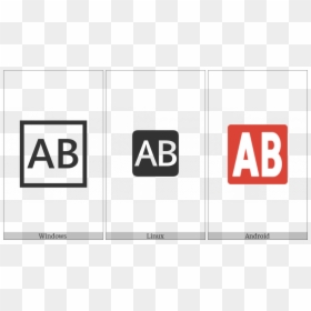 Negative Squared Ab On Various Operating Systems - Traffic Sign, HD Png Download - negative sign png