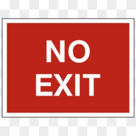 No Exit Traffic Sign - Exit, HD Png Download - traffic sign png