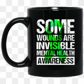 Mug, HD Png Download - mental health awareness ribbon png