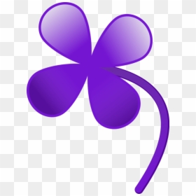 Clover Flower Free Png Transparent Images Free Download - Purple 4 Leaf Clover, Png Download - irish clover png