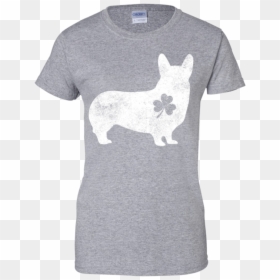 Corgi Irish Clover St Patrick"s Day Dog Lover Gifts - T-shirt, HD Png Download - irish clover png