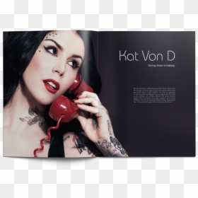 Kat Von D Article - Flyer, HD Png Download - kat von d png