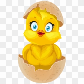 Clipart Duck Chicken - Egg Hatching Clipart, HD Png Download - chicken png cartoon