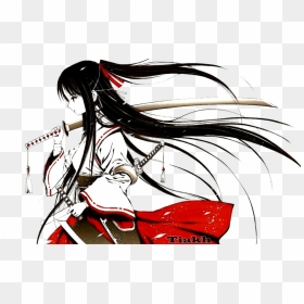 Anime Samurai Girl Render - Samurai Girl Anime Png, Transparent Png - hot anime girl png
