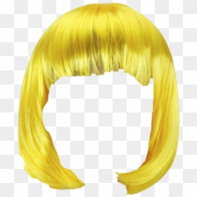 Blonde Wig - Transparent Yellow Hair Png, Png Download - blond wig png