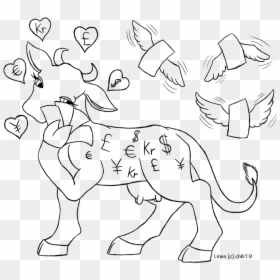 The Cash Cow - Line Art, HD Png Download - cash cow png