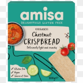 Amisa Organic Gluten Free Chestnut Crispbread 100g"  - Amisa Buckwheat Crispbread, HD Png Download - chestnut png