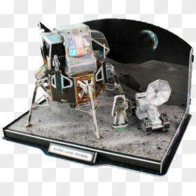 Apollo 11 Jigsaw Puzzle - Cubic Fun Lunar Module, HD Png Download - tesla roadster png