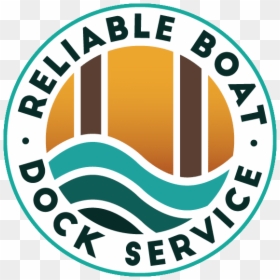 Reliable Boat Dock Service Logo - Circle, HD Png Download - boat dock png