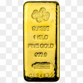1 Kg Pure Gold Bar, HD Png Download - gold bricks png