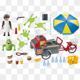 Playmobil Slimer With Hot Dog Stand, HD Png Download - stay puft marshmallow man png