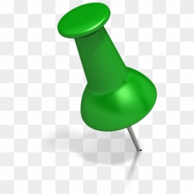 Green Thumbtack Png - Green Push Pin Transparent, Png Download - green thumbtack png