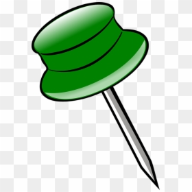 Pin Clip Art, HD Png Download - green thumbtack png