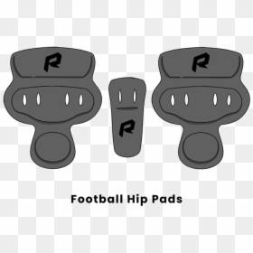 Football Hip Pads - Cartoon, HD Png Download - captain falcon knee png