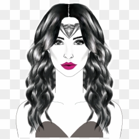 Illustration, HD Png Download - girl wig png