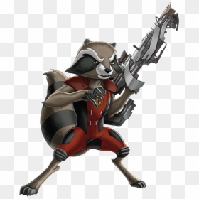Guardians Of The Galaxy Animated Rocket, HD Png Download - rocket racoon png