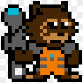 Rocket Racoon Sprite, HD Png Download - rocket racoon png