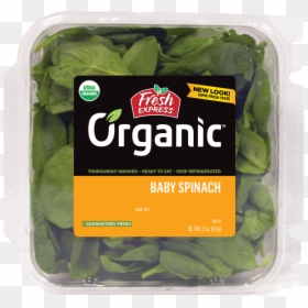 Organic Baby Spinach - Fresh Express, HD Png Download - spinach leaf png