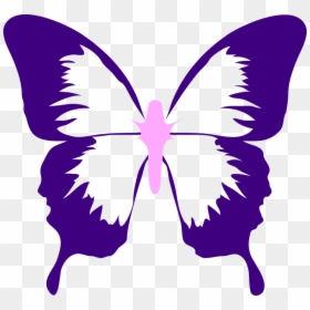 Butterfly Png Black And White, Transparent Png - purple wings png
