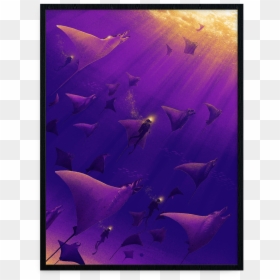 Marko Manev, "wings Under The Waves" - Creative Arts, HD Png Download - purple wings png