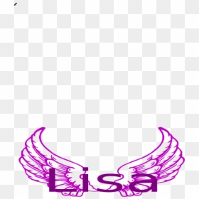 Transparent Mona Lisa Clipart - Angels Softball, HD Png Download - purple wings png